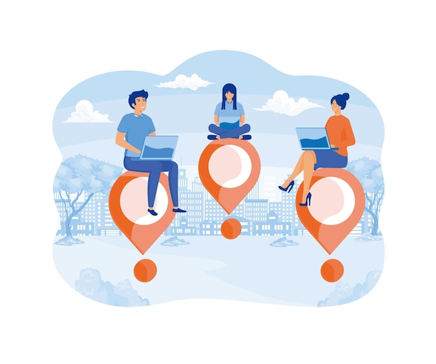 Mapa de ubicaciones de sesiones